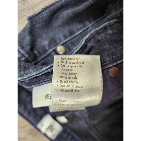 Paige Jeans Womens 28 Blue Verdugo Ankle Skinny Stretch Denim Dark Wash Classic - Picture 8 of 13